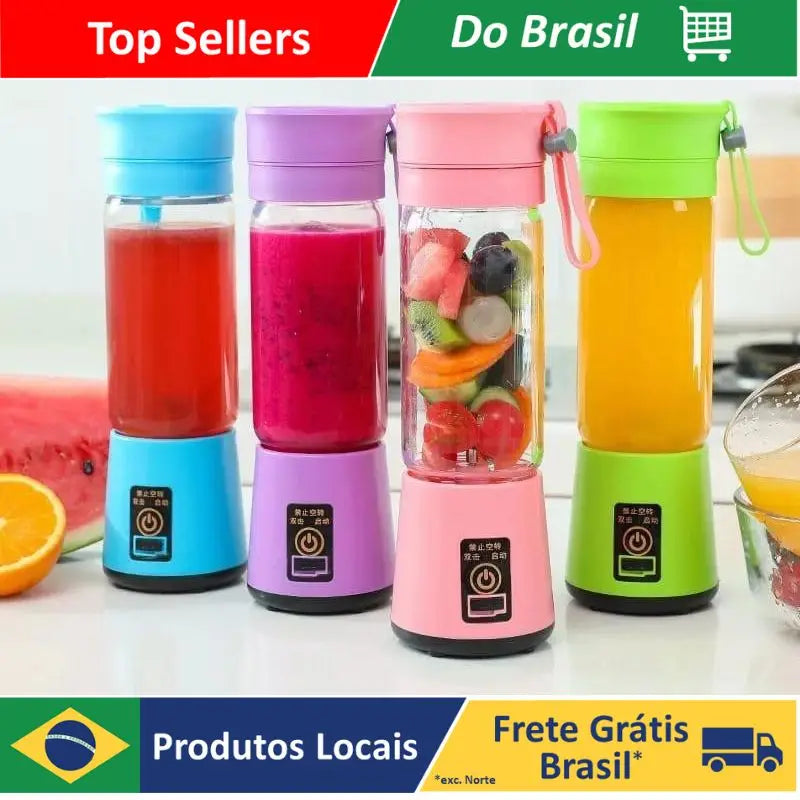 Mini Liquidificador Portátil Take Juice Cup 6 Lâminas Recarregável