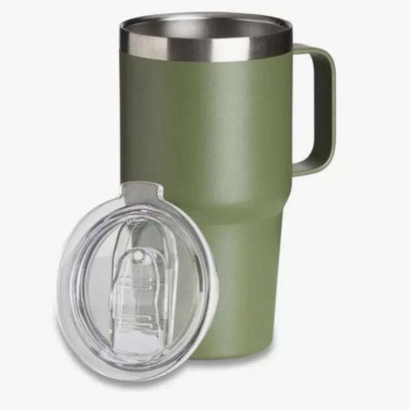 Caneca Térmica 600ml com Tampa e Alça Ergonométrica