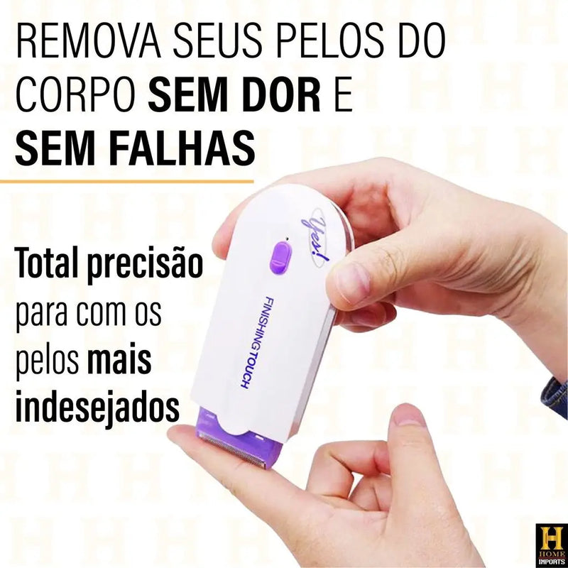 Depilador feminino elétrico Removedor de pelos corporais facial Sim Acabamento