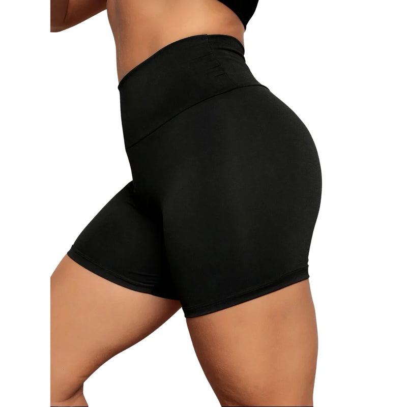 Short Yoga Basic Bermudas esportivas Sólido Cintura larga