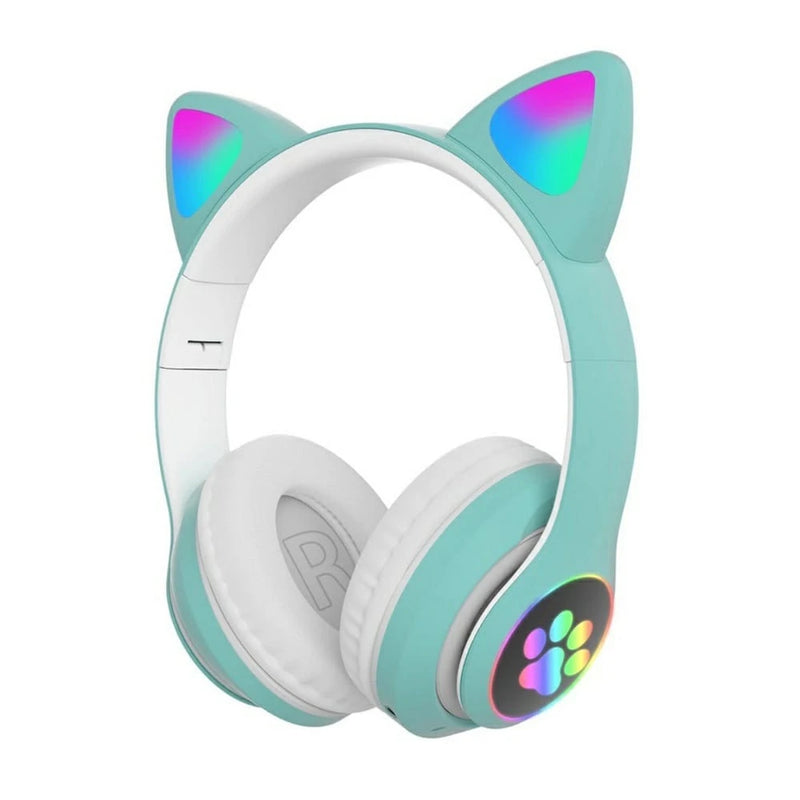 fone gato Fone De Ouvido carinha Sem Fio Bluetooth Com Orelhas De Gato