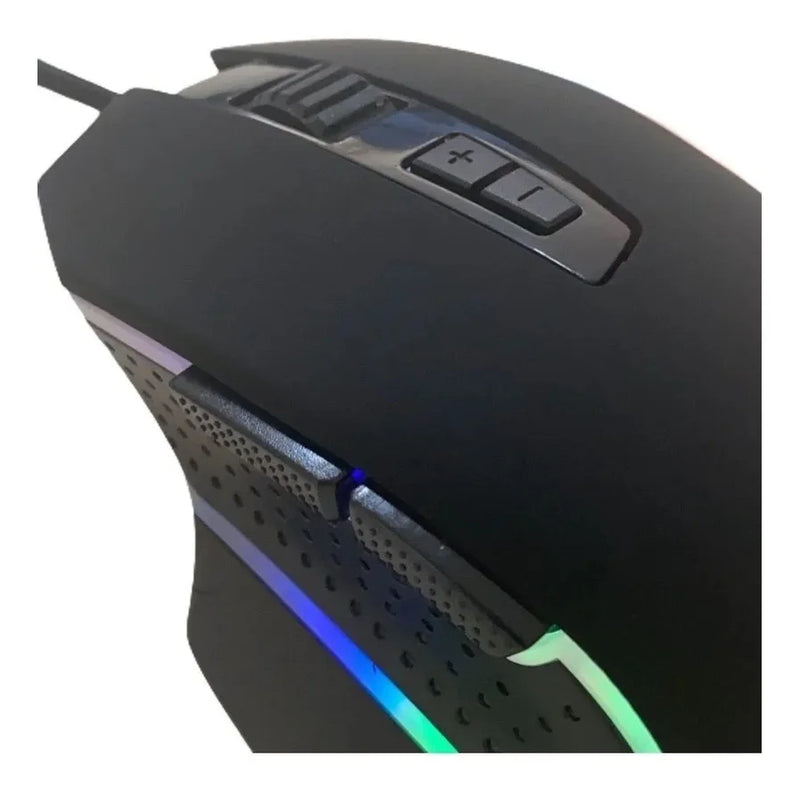 Mouse Gamer Led Rdg 4800dpi 7 Botões Knup Kp Mu006