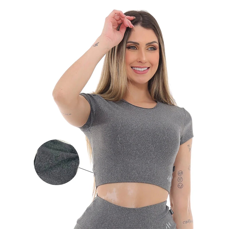 Cropped FELPADO academia fitness