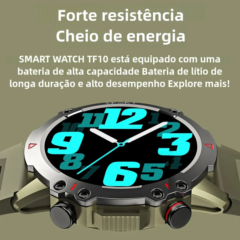 Smart Watch Homens Bluetooth Call Smartwatch Esporte à prova d&