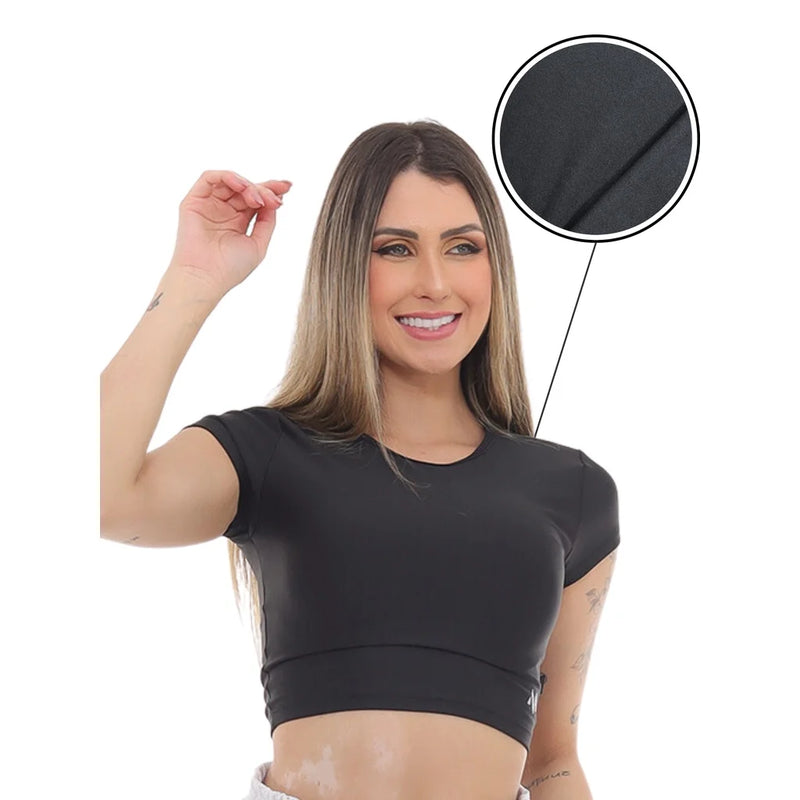 Cropped FELPADO academia fitness