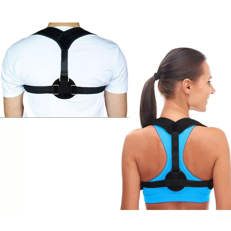 Colete Corretor Postural Magnético Ajustável com Suporte Ergonômico Ajeita Co